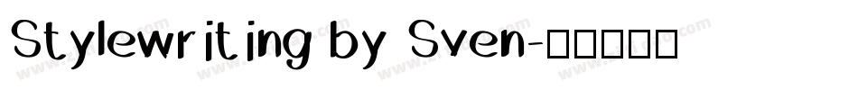 Stylewriting by Sven字体转换